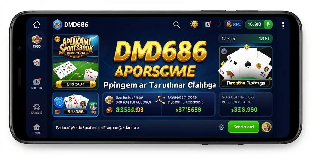 Screenshot utama DMD686 menampilkan antarmuka taruhan yang menarik.
