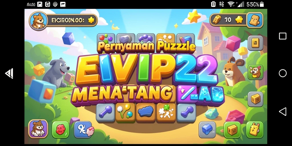 Tampilan gameplay Puzzle yang menarik dan menantang dari EVIP2.