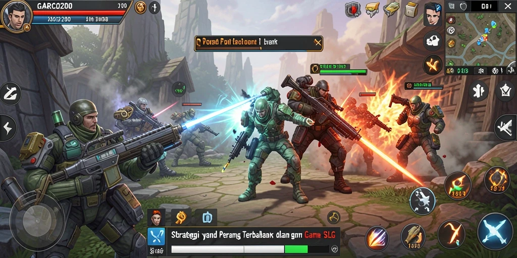 Tampilan gameplay GARCO200 yang mendebarkan saat pertempuran berlangsung.