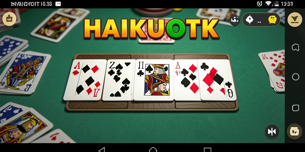 Screenshot gameplay HAIKUOTK menunjukkan aksi domino yang mendebarkan.