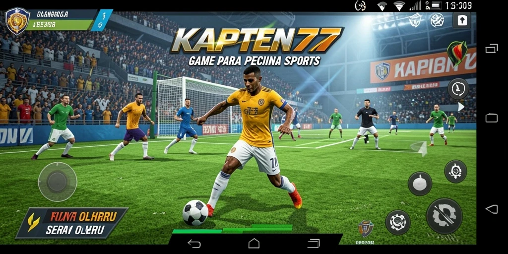 Screenshot gameplay KAPTEN77 yang menampilkan aksi olahraga yang seru.