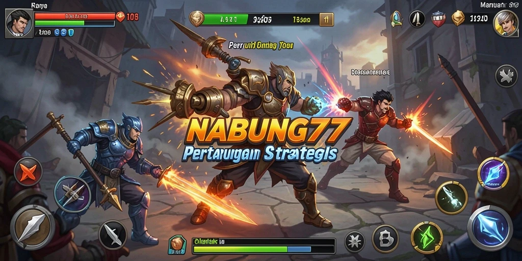 Tampilan gameplay Fighting yang intens dan kompetitif di NABUNG77.
