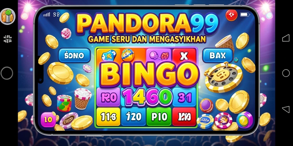Tampilan gameplay PANDORA99 yang seru dengan fitur Bingo interaktif.