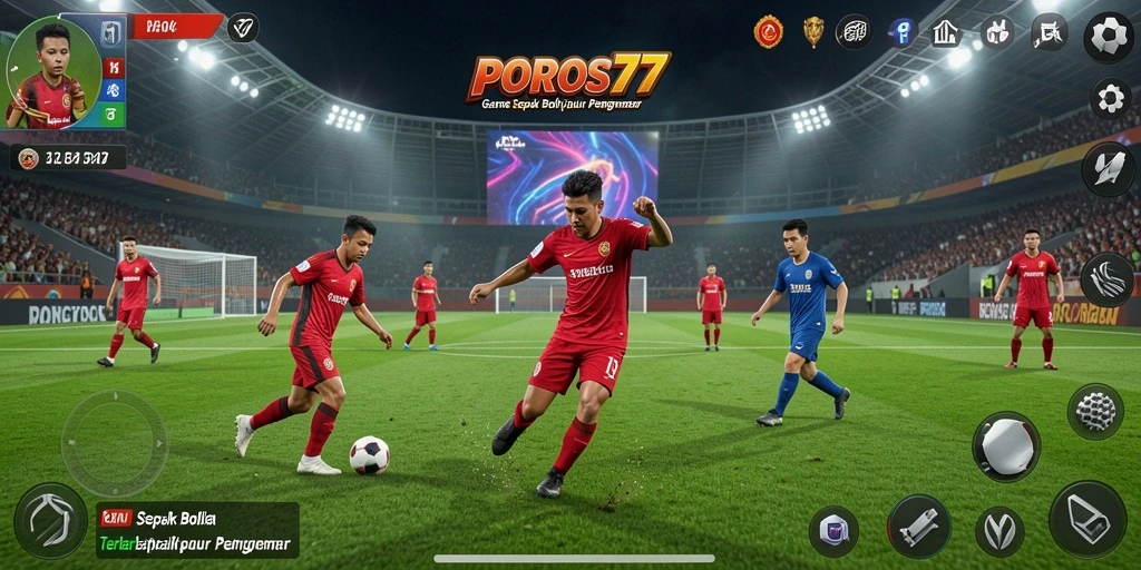 Tampilan menarik gameplay seru dalam POROS77.