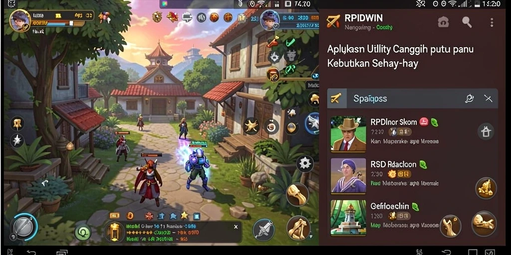 Screenshot RPIDWIN menunjukkan antarmuka pengguna dan fitur-fitur canggihnya.