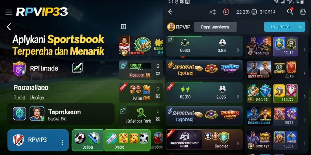 Tampilan gameplay menarik di RPVIP3 dengan opsi taruhan yang beragam.