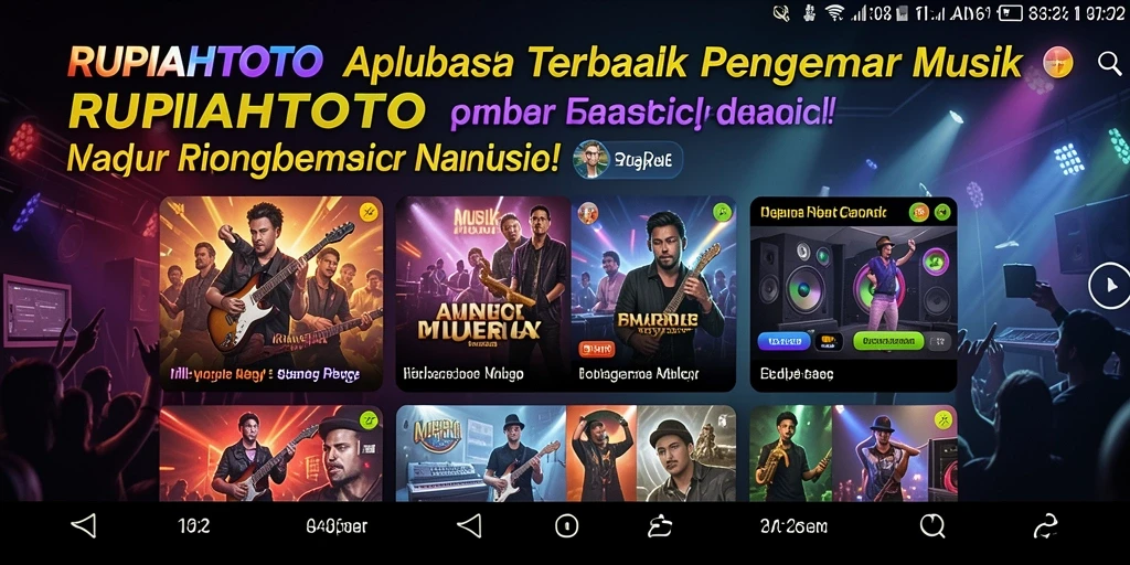 Tampilan menarik dari gameplay musik di RUPIAHTOTO.