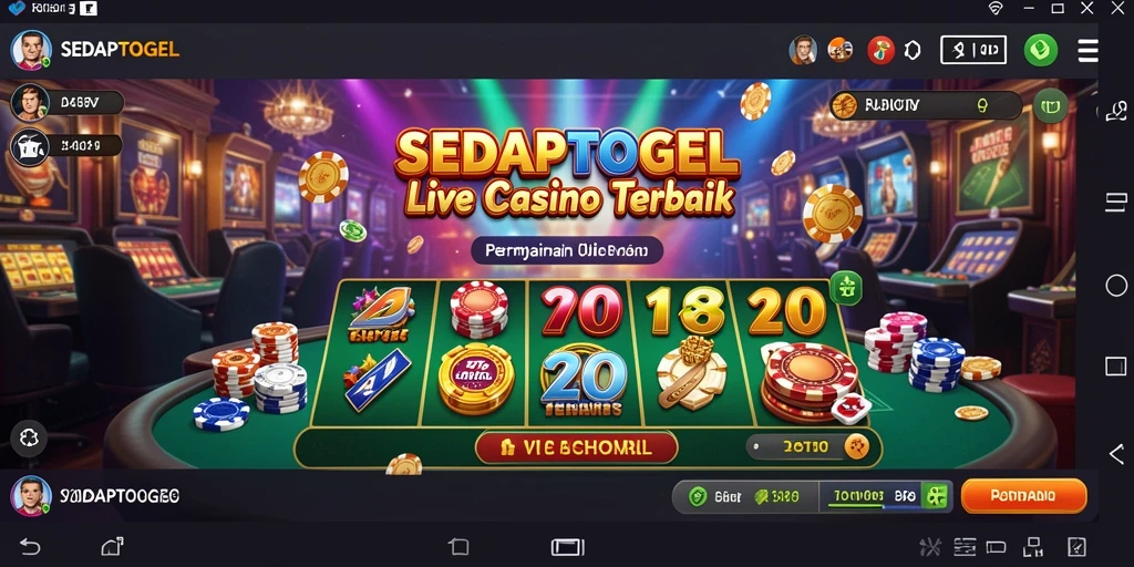 Gameplay menarik dalam SEDAPTOGEL Live Casino dengan dealer profesional.
