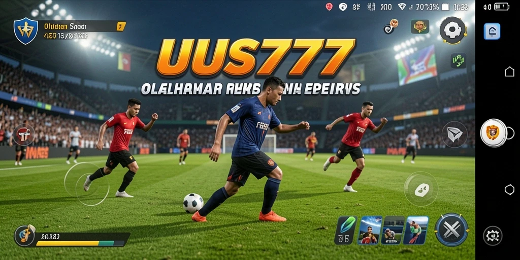Tampilan layar UUS777 menunjukkan aksi seru dalam pertandingan olahraga.