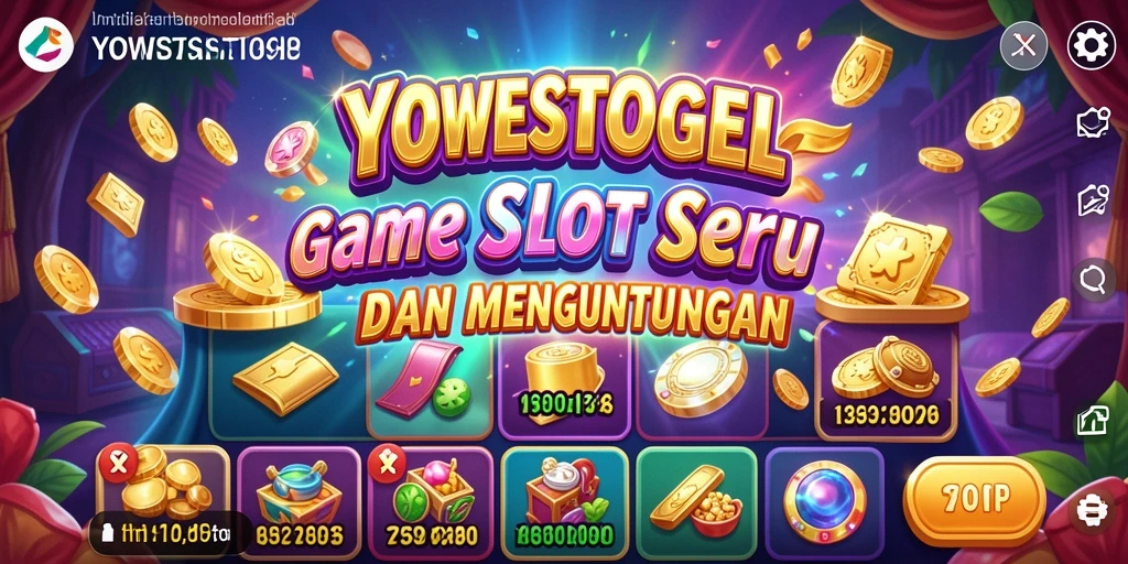 Tampilan gameplay menarik dari YOWESTOGEL di dalam aplikasi slot.