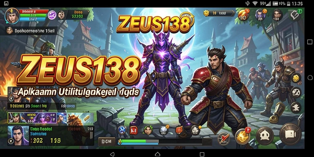 Tampilan antarmuka utama ZEUS138 yang menampilkan fitur-fitur Utility.