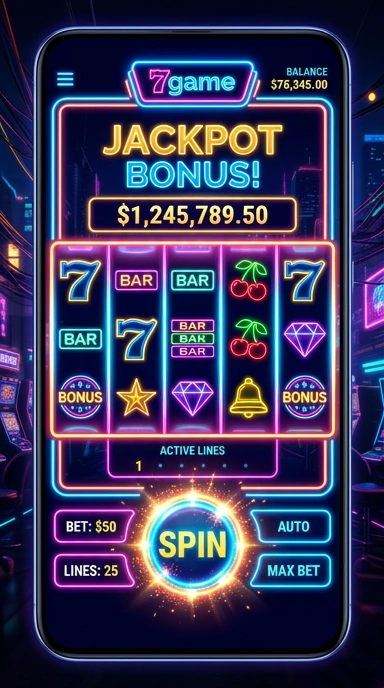 Screenshot aplikasi 7game menampilkan beragam aplikasi terkenal.